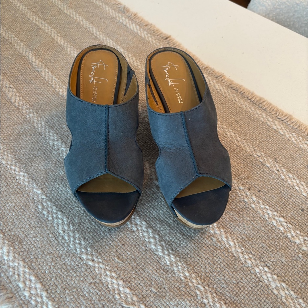 Franco Sarto Blue Sandals Casual Comfort